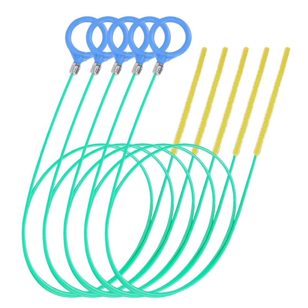 5pcs Extra Long Sink Drain Cleaners Clog Remover Drain Snakes-image-OPC-PMP96S5-NEW