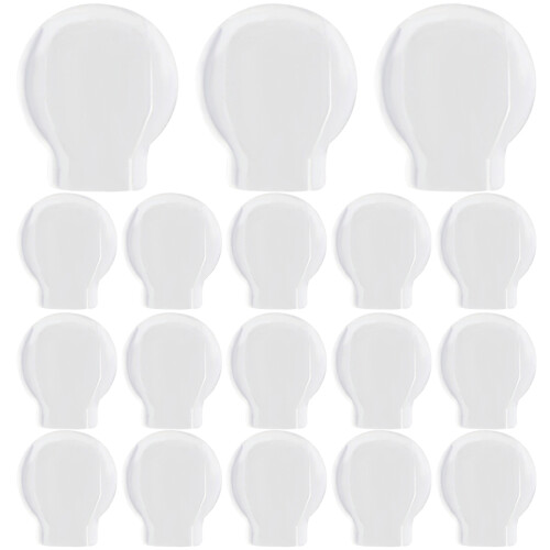 100 Unidades Almofadas De Silicone Para Com Presilha