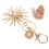 4Pcs Chaveiro De Sol Metal Para Mulheres 11