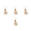 4Pcs Chaveiro De Sol Metal Para Mulheres 5