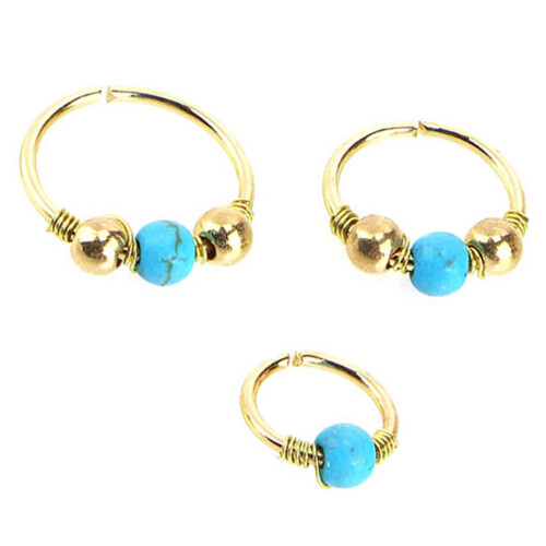 3Pcs Piercing Com 6Mm 8Mm 10Mm Turquesa 1