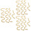 12 Unidades Colar E Pulseira Link Unissex Com Strass 8