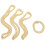 12 Unidades Colar E Pulseira Link Unissex Com Strass 2