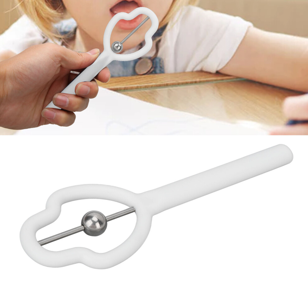 White Tongue Tip Exerciser - Oral Muscle Trainer, 15.3X5.1cm