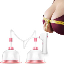 Physical Breast Enhancement Machine Electric Chest Massager Breast Enlargement USB Charging Size L 13.5 Cm Women Gifts
