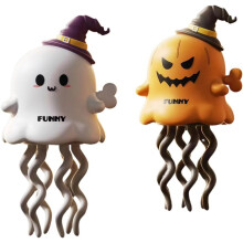 Halloween Wind Up Lovely Soul en Pompoen met Heksenhoeden