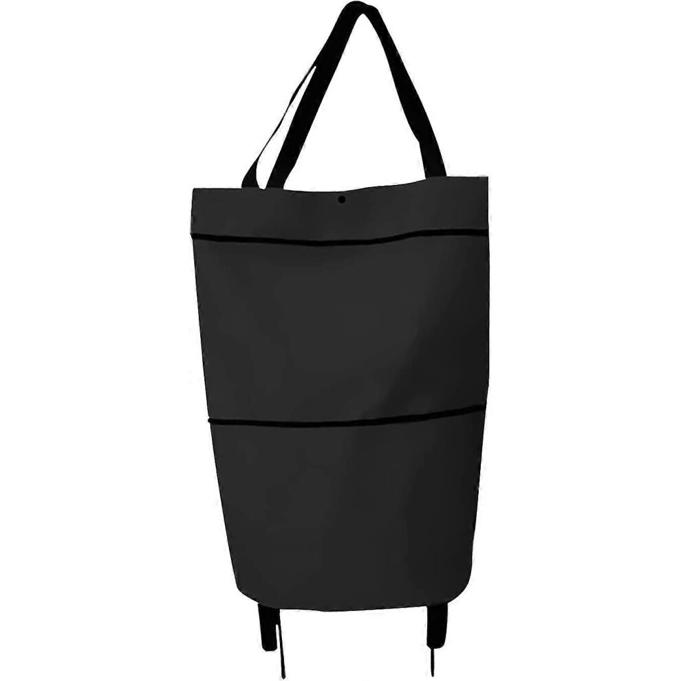 Foldable Wheeled Shopping Bag, Portable Telescopic Shopping Cart, Reusable Grocery Trolley