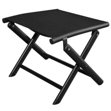 Furniture With Folding Footstool Black Aluminium Textilene Folding Stool With Aluminium Frame And Seat Portable