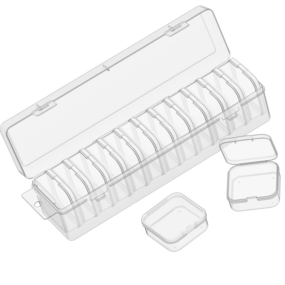 Multipurpose Plastic Storage Box 12 Removable Dividers Portable 7755000200020