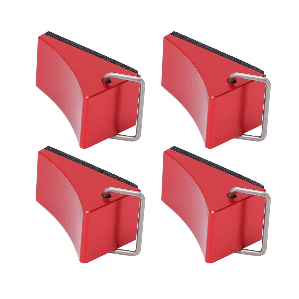 Rc Car Anti Slip Wheel Chocks 4Pcs Aluminum Alloy For Cat Gen8 Axial Scx10 Red 4681357392497
