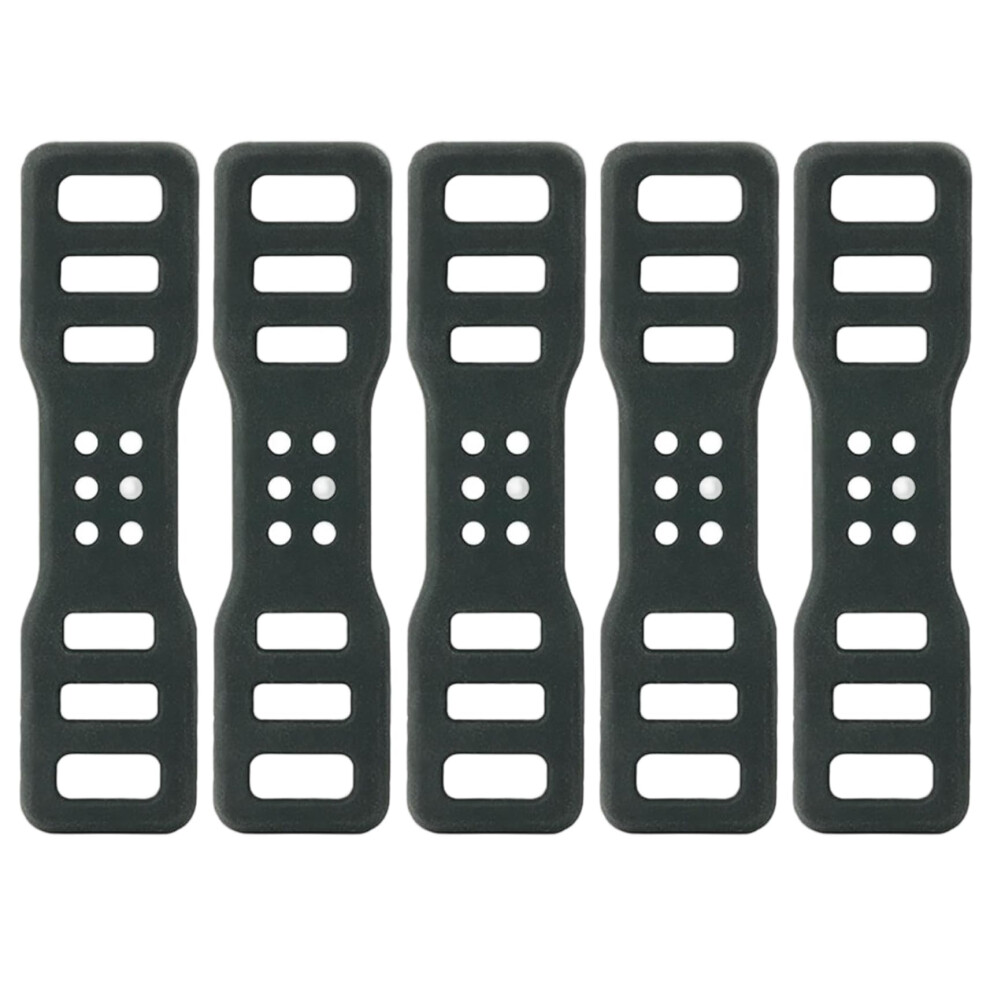 Silicone Strap 5-Piece Set Bike Mounts Foldable Elastic Straps With Holes Flashlights Phones Speaker Holder Light 9105992868049