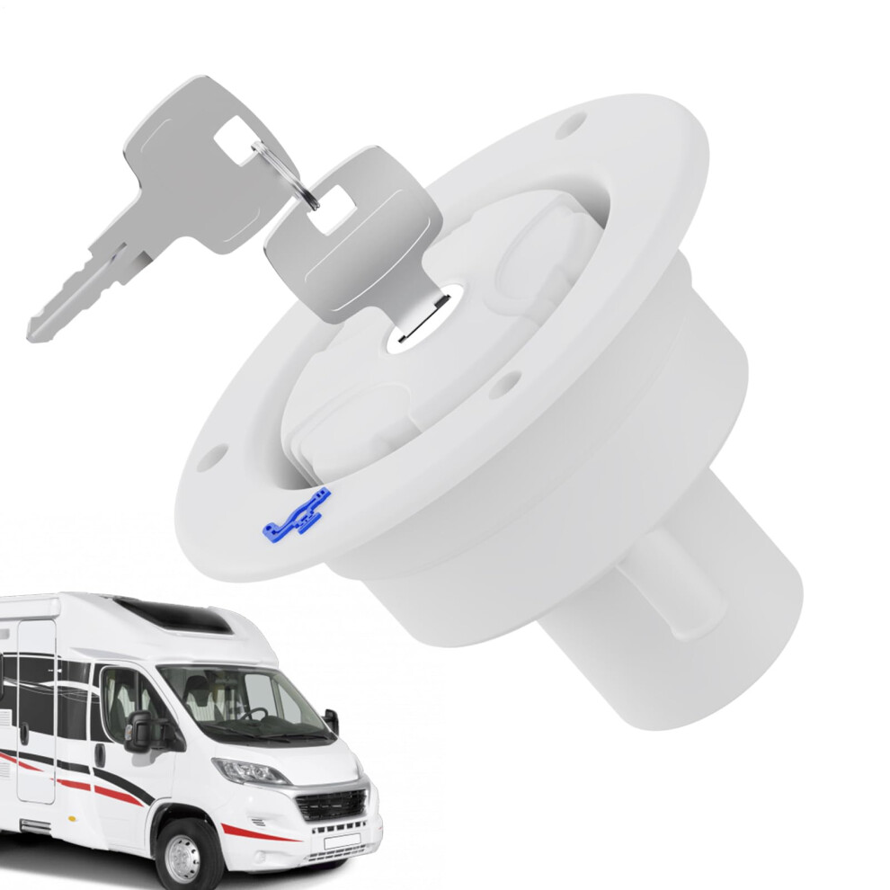 Rv Water Inlet Replacement Lockable City Water Connection With Keys Dustproof Hatch Lid For Rv Motorhome Caravan White 9084446732030