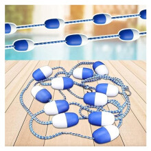 Swim Lane Divider Buoy With Hooks, 10ft/30ft/50ft, Pool Safety Gear For Indoor Outdoor Pools, 9.8ft/3m, 32.8ft/10m