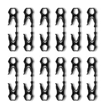 12Pcs Multifunctional Fastener Hook Gloves Clips Gloves Belt