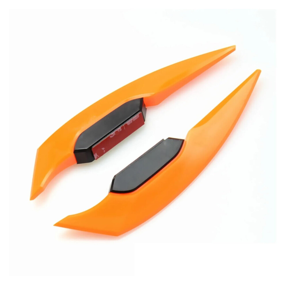 Motorcycles Side Winglet Universal Winglet Spoiler For Motorcycles Aerodynamic Side Decoration Sticker Orange 9084446732269