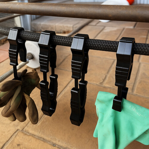 12Pcs Multifunctional Fastener Hook Gloves Clips Gloves Belt 1