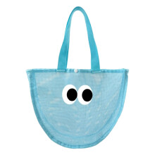 Sac de rangement en maille de plage pour maillots de bain,-Bleu