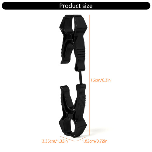 12Pcs Multifunctional Fastener Hook Gloves Clips Gloves Belt 2