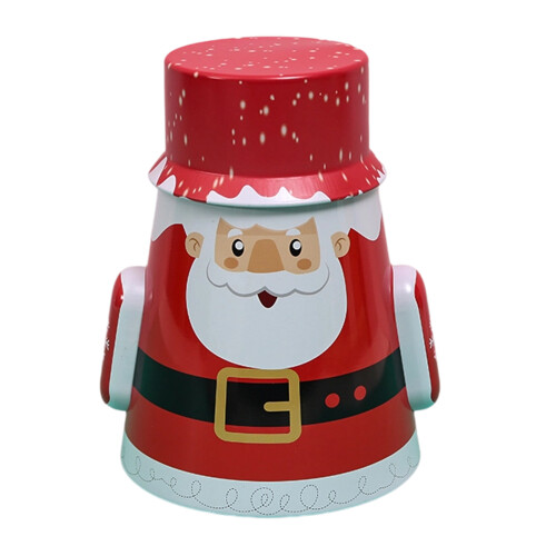 Boîtes à biscuits de Noël avec couvercle Boîtes à-Père Noël 2