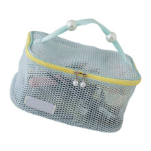 Fashionable Makeup Organizers With Zippered Pockets-Blue