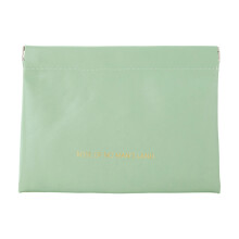 Pochettes de rangement de cosmétiques en cuir-grand vert clair