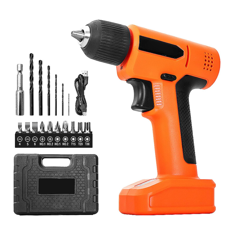 Rechargeable Lithium Electric Screwdriver 3 Hour Runtime Cordless For Woodworking Electronics Household Repairs Set 9105992868452