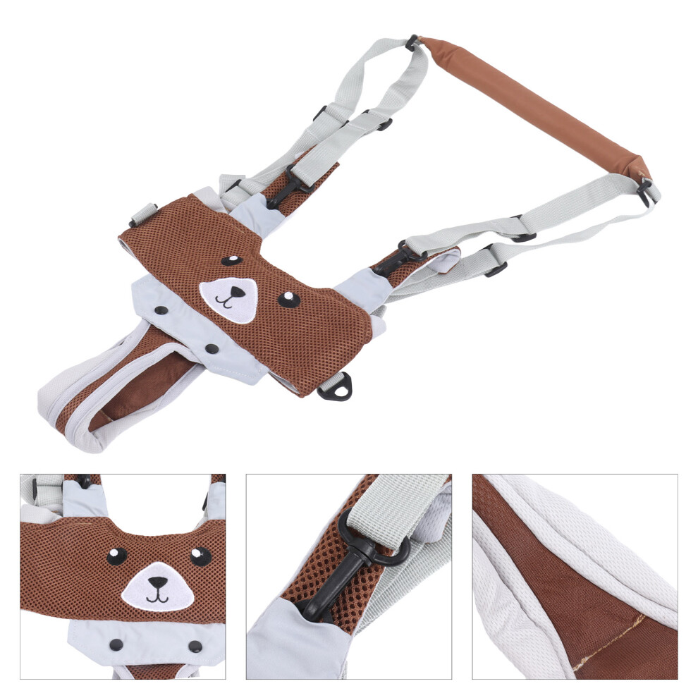 Toddler Breathable Walking Harness 8-24 Months, Coffee Bear