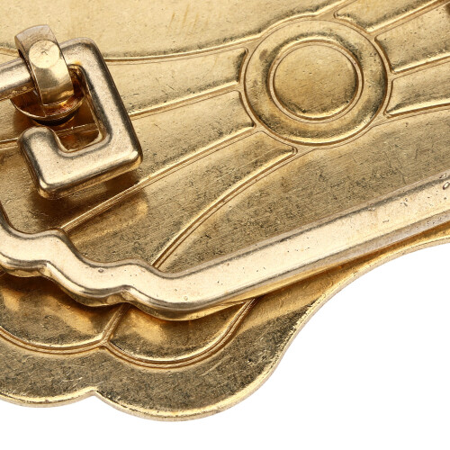 Classic 12.8x7cm Brass Drawer Pulls Retro Chinoiserie with 6cm Hole 2
