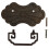Wealth Blossoms Drawer Pulls 12.8x7cm Bronze Cabinet Handles Set 2