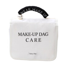 Make-up-Organizer-Tasche für Reisen, Damen-Kulturbeutel mit-Weiß
