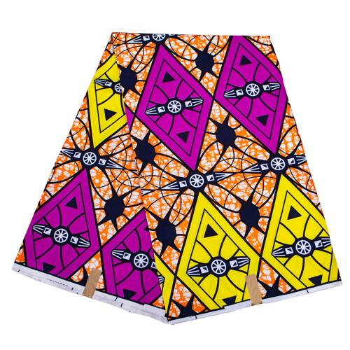 Double Side Geometric Print Fabric 3Yard African Waxed-FP6406