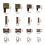 Zips Fix Replacement Insertion Pin Zippers-120 pieces set 4