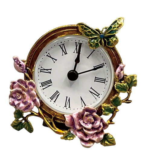 Handcrafts Mini Analog Clock with Precise Timing and Decorative
