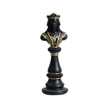 Classical Queen/King/Horse Chess Statue Decorative-Black Queen