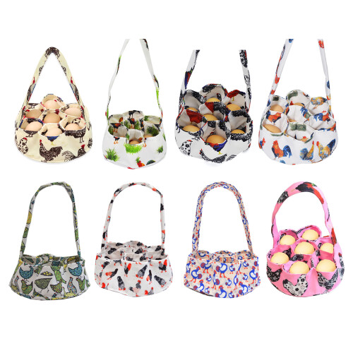 Practical Eggs Gathering Bag with 7 Pouches-Red tailed chicken 2