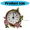 Handcrafts Mini Analog Clock with Precise Timing and Decorative 3