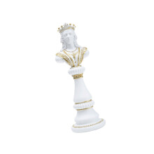 Classical Chess Queen/King/Horse Statue Black/White-White Queen