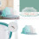 Breathable Folding Cribs Cover Bassinet-M Classic gray 2