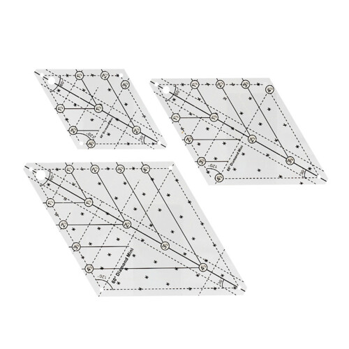 60 Degree Quilting Template Sewing Ruler Sewing Ruler for-L 2