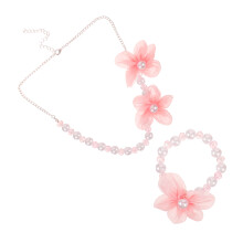 Conjunto Colar De Imitadas E Pulseira De Para