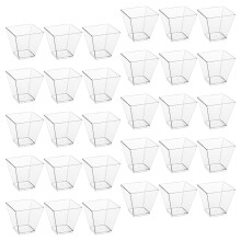 100 Unidades Trapézio Transparentes Portáteis