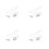 4 Conjuntos Pingente Chaveiro Colar Ginástica 7