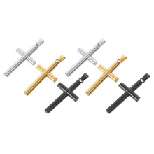 6 Unidades Pingente Mini Crucifixo Aço Inoxidável Para