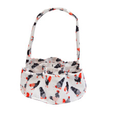 Sac de transport d'œufs imprimé à la mode-Poulet à queue rouge