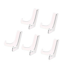 Pack of 5 Clear Acrylic Easel Stands for Elegant Display of-L