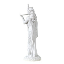 Resins White Krishna Figurine Hindu God Sculpture for-White