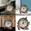 Stylish Quiet Analog Table Clock with Intricate Handpainted 2