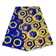 Gewaxte drukdoek Afrikaanse geometrische patroon naaistof-FP6258