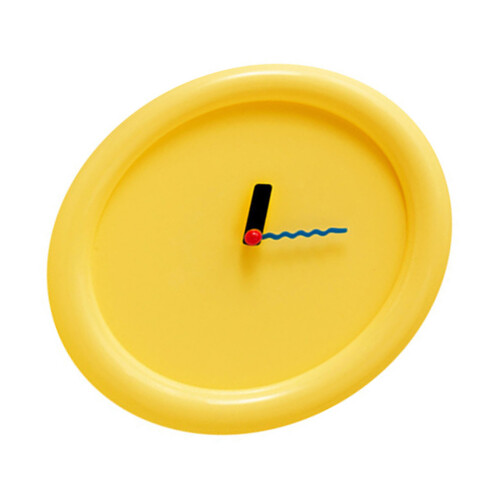 Contemporary Creamy Bubble Table Wall Clock for-Yellow