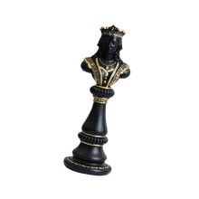 Hars Schaakbeeld Koningin/Koning/Paardornament-Zwarte Koningin
